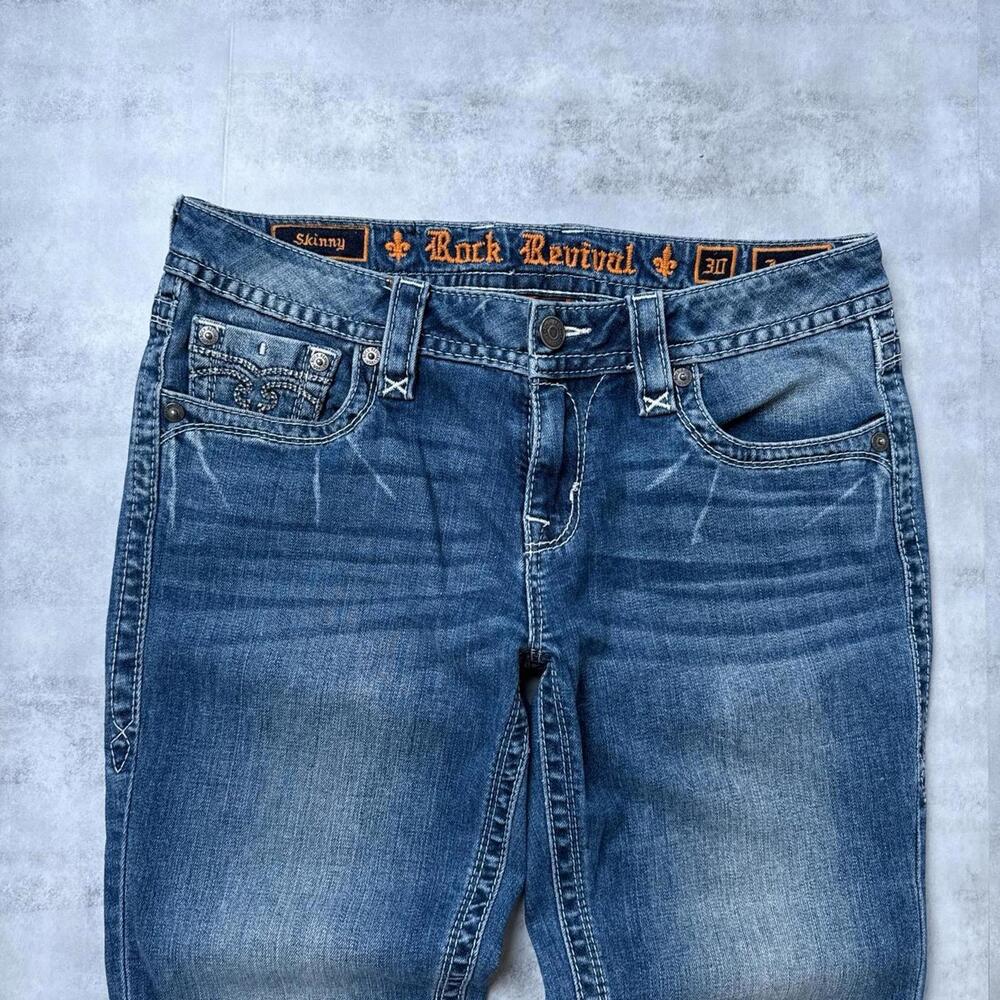 Y2K Rock Revival Jessica Skinny Women’s Denim Jeans - Picture 7 of 7